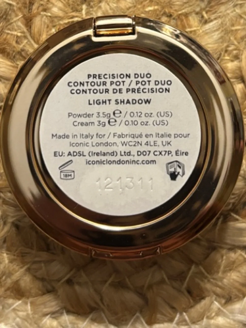 ICONIC London Precision Duo Contour Pot- shade Light Shadow